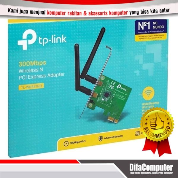 TP-Link TL-WN881ND 300Mbps Wireless N PCI Express Adapter