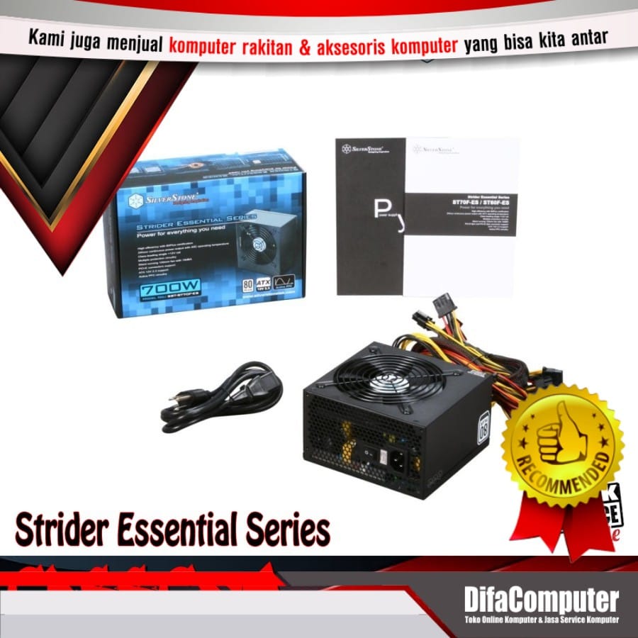 SILVERSTONE PSU ST700F-ES GM 700W 80+ PLUS POWER SUPPLY SST-ST70F-ES SILVERSTONE PSU ST700F-ES GM 700W 80+ PLUS POWER SUPPLY SST-ST70F-ES