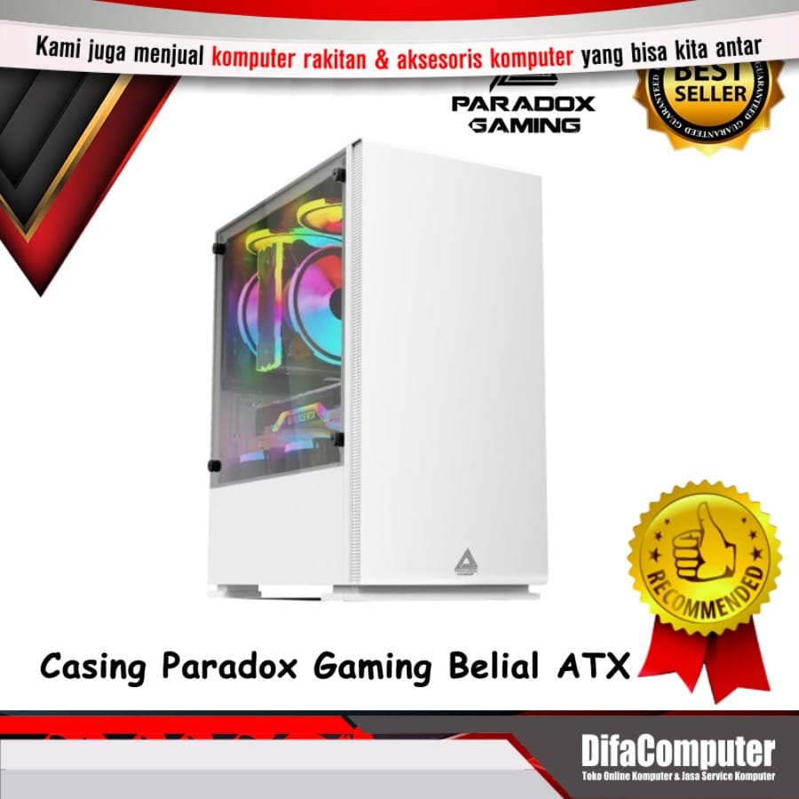 Casing Paradox Gaming Belial - ATX - Casing Gaming Belial + 1Fan Casing Paradox Gaming Belial - ATX - Casing Gaming Belial + 1Fan