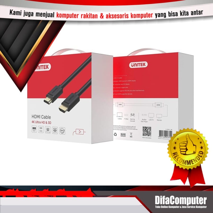 Unitek Kabel HDMI (M) to HDMI (M) Cable 20Meter Unitek Kabel HDMI (M) to HDMI (M) Cable 20Meter
